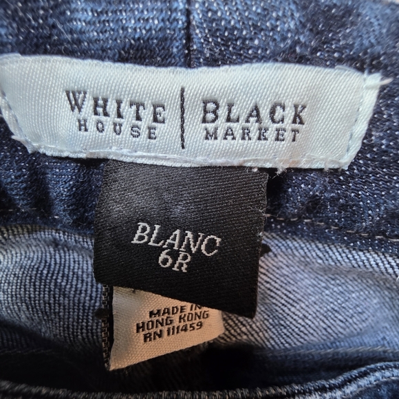 White House Black Market Dark Blue Straight Leg Jeans - Picture 3 of 8